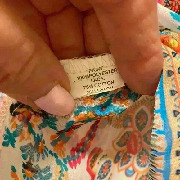 Fig & Flower Women's Boho Feminine Paisley Pretty small - Picture 4 of 10